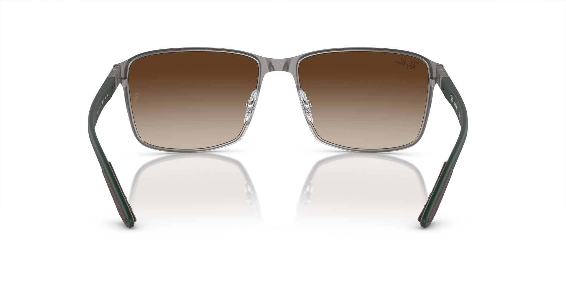 Ray-Ban RB3721 188/13 square sunglasses for unisex in full rim metal, with brown frame, and brown lenses. 59mm in lens size, 17mm in bridge size, and 145mm in temple length.