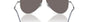 Ray-Ban Aviator Reverse RBR0101S 003/GA pilot sunglasses for unisex in full rim metal, with polished silver frame, and light blue lenses. 62mm in lens size, 11mm in bridge size, and 145mm in temple length.