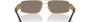 Versace VE2257 10025A rectangular sunglasses for men in full rim metal, with gold frame, and light brown mirror dark gold lenses. 60mm in lens size, 16mm in bridge size, and 145mm in temple length.