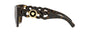 Versace VE4409 10873 square sunglasses for women in full rim plastic, with havana frame, and dark brown lenses. 53mm in lens size, 19mm in bridge size, and 140mm in temple length.
