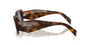Prada PR 17WS 20D50Q rectangular sunglasses for women in full rim acetate, with havana frame, and grey lenses. 49mm in lens size, 20mm in bridge size, and 145mm in temple length.