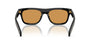 Prada PR B12S 16K60F square sunglasses for men in full rim acetate, with black frame, and photochromic brown lenses. 55mm in lens size, 19mm in bridge size, and 145mm in temple length.