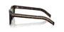 Prada PR B12S 17N20G square sunglasses for men in full rim acetate, with havana frame, and green lenses. 55mm in lens size, 19mm in bridge size, and 145mm in temple length.