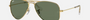 Ray-Ban Junior Aviator Kids RJ9506S 223/71 pilot sunglasses for kids in full rim metal, with polished arista gold
  frame, and dark green lenses. 52mm in lens size, 14mm in bridge size, and 125mm in temple length.