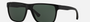Emporio Armani EA 4035 501771 square sunglasses for men in full rim plastic, with shiny black frame, and green lenses. 58mm in lens size, 17mm in bridge size, and 140mm in temple length.