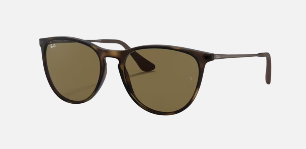 Ray-Ban Junior Erika Kids RJ9060S 700673 phantos sunglasses for kids in full rim injected, with matte havana frame, and brown lenses. 50mm in lens size, 15mm in bridge size, and 130mm in temple length.