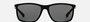 Emporio Armani EA 4058 506381 rectangular sunglasses for men in full rim plastic, with rubber black frame, and grey lenses. 58mm in lens size, 17mm in bridge size, and 140mm in temple length.
