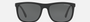 Emporio Armani EA 4079 504287 square sunglasses for men in full rim plastic, with matte black frame, and grey lenses. 57mm in lens size, 18mm in bridge size, and 145mm in temple length.