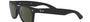 Ray-Ban New Wayfarer RB2132 622 square sunglasses for unisex in full rim plastic, with matte rubber black frame, and green lenses. 55mm in lens size, 18mm in bridge size, and 145mm in temple length.