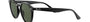 Ray-Ban RB2180 601/71 round sunglasses for unisex in full rim plastic, with black frame, and dark green lenses. 49mm in lens size, 21mm in bridge size, and 145mm in temple length.