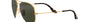 Ray-Ban Aviator Havana Collection RB3025 181 aviator sunglasses for unisex in full rim metal, with gold frame, and green lenses. 62mm in lens size, 14mm in bridge size, and 140mm in temple length.