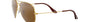 Ray-Ban Aviator Classic RB3025 001/57 aviator sunglasses for unisex in full rim metal, with gold frame, and brown lenses. 58mm in lens size, 14mm in bridge size, and 140mm in temple length.