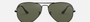 Ray-Ban Aviator Classic RB3025 002/58 aviator sunglasses for unisex in full rim metal, with black frame, and green lenses. 62mm in lens size, 14mm in bridge size, and 145mm in temple length.