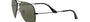 Ray-Ban Aviator Classic RB3025 002/58 aviator sunglasses for unisex in full rim metal, with black frame, and green lenses. 62mm in lens size, 14mm in bridge size, and 145mm in temple length.