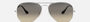 Ray-Ban Aviator Gradient RB3025 003/32 aviator sunglasses for unisex in full rim metal, with silver frame, and grey gradient lenses. 58mm in lens size, 14mm in bridge size, and 135mm in temple length.