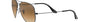 Ray-Ban Aviator Gradient RB3025 004/51 aviator sunglasses for unisex in full rim metal, with gunmetal frame, and light brown gradient lenses. 62mm in lens size, 14mm in bridge size, and 140mm in temple length.