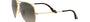 Ray-Ban Aviator Havana Collection RB3025 181/71 aviator sunglasses for unisex in full rim metal, with gold frame, and grey gradient lenses. 58mm in lens size, 14mm in bridge size, and 145mm in temple length.