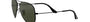 Ray-Ban Aviator Classic RB3025 L2823 aviator sunglasses for unisex in full rim metal, with black frame, and green lenses. 58mm in lens size, 14mm in bridge size, and 135mm in temple length.