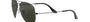 Ray-Ban Aviator Classic RB3025 W0879 aviator sunglasses for unisex in full rim metal, with gunmetal frame, and green lenses. 58mm in lens size, 14mm in bridge size, and 135mm in temple length.