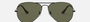 Ray-Ban Aviator Classic RB3025 W3361 aviator sunglasses for unisex in full rim metal, with matte black frame, and g-15 green lenses. 58mm in lens size, 14mm in bridge size, and 135mm in temple length.