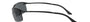 Ray-Ban RB3183 002/81 rectangular sunglasses for men in semi-rimless metal, with black frame, and dark grey lenses. 63mm in lens size, 15mm in bridge size, and 125mm in temple length.