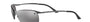 Ray-Ban RB3183 004/82 rectangular sunglasses for men in semi-rimless metal, with gunmetal frame, and silver mirror lenses. 63mm in lens size, 15mm in bridge size, and 125mm in temple length.