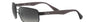 Ray-Ban RB3445 006/11 rectangular sunglasses for men in full rim metal, with matte black frame, and grey gradient lenses. 61mm in lens size, 17mm in bridge size, and 130mm in temple length.