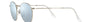 Ray-Ban Round Flash Lenses RB3447 RB3447 019/30 round sunglasses for unisex in full rim metal, with matte silver frame, and silver flash lenses. 50mm in lens size, 21mm in bridge size, and 145mm in temple length.