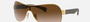 Ray-Ban RB3471 001/13 pilot sunglasses for unisex in full rim metal, with arista gold frame, and brown gradient dark brown lenses. 32mm in lens size, 20mm in bridge size, and 130mm in temple length.