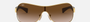 Ray-Ban RB3471 001/13 pilot sunglasses for unisex in full rim metal, with arista gold frame, and brown gradient dark brown lenses. 32mm in lens size, 20mm in bridge size, and 130mm in temple length.