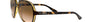 Ray-Ban Cats 5000 Classic RB4125 710/51 pilot sunglasses for men in full rim plastic, with light havana frame, and light brown gradient lenses. 59mm in lens size, 13mm in bridge size, and 140mm in temple length.