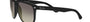 Ray-Ban Boyfriend RB4147 601/32 square sunglasses for men in full rim plastic, with black frame, and grey lenses. 60mm in lens size, 15mm in bridge size, and 145mm in temple length.