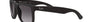 Ray-Ban Justin Classic RB4165 601/8G square sunglasses for men in full rim plastic, with matte rubber black frame, and dark grey lenses. 54mm in lens size, 16mm in bridge size, and 145mm in temple length.