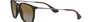 Ray-Ban Erika Classic RB4171 710/T5 round sunglasses for women in full rim plastic, with light havana frame, and brown lenses. 54mm in lens size, 18mm in bridge size, and 145mm in temple length.