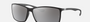 Ray-Ban Liteforce RB4179 601S82 square sunglasses for men in full rim plastic, with matte black frame, and silver lenses. 62mm in lens size, 13mm in bridge size, and 140mm in temple length.