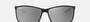 Ray-Ban Liteforce RB4179 601S82 square sunglasses for men in full rim plastic, with matte black frame, and silver lenses. 62mm in lens size, 13mm in bridge size, and 140mm in temple length.