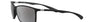 Ray-Ban Liteforce RB4179 601S82 square sunglasses for men in full rim plastic, with matte black frame, and silver lenses. 62mm in lens size, 13mm in bridge size, and 140mm in temple length.