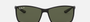Ray-Ban Liteforce RB4179 601S9A square sunglasses for men in full rim plastic, with matte black frame, and green lenses. 62mm in lens size, 13mm in bridge size, and 140mm in temple length.