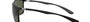 Ray-Ban Liteforce RB4179 601S9A square sunglasses for men in full rim plastic, with matte black frame, and green lenses. 62mm in lens size, 13mm in bridge size, and 140mm in temple length.