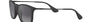 Ray-Ban Chris RB4187 622/8G square sunglasses for men in full rim plastic, with rubber black frame, and light grey gradient dark grey lenses. 54mm in lens size, 18mm in bridge size, and 145mm in temple length.
