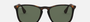 Ray-Ban Chris RB4187 710/71 square sunglasses for men in full rim plastic, with light havana frame, and dark green lenses. 54mm in lens size, 18mm in bridge size, and 145mm in temple length.