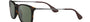 Ray-Ban Chris RB4187 710/71 square sunglasses for men in full rim plastic, with light havana frame, and dark green lenses. 54mm in lens size, 18mm in bridge size, and 145mm in temple length.