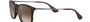 Ray-Ban Chris RB4187 856/13 square sunglasses for men in full rim plastic, with matte havana frame, and brown gradient lenses. 54mm in lens size, 18mm in bridge size, and 145mm in temple length.