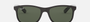 Ray-Ban Andy RB4202 606971 square sunglasses for men in full rim plastic, with matte black frame, and green lenses. 55mm in lens size, 17mm in bridge size, and 145mm in temple length.