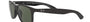 Ray-Ban Andy RB4202 606971 square sunglasses for men in full rim plastic, with matte black frame, and green lenses. 55mm in lens size, 17mm in bridge size, and 145mm in temple length.