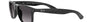Ray-Ban Andy RB4202 601/8G square sunglasses for men in full rim plastic, with black frame, and light grey gradient dark grey lenses. 55mm in lens size, 17mm in bridge size, and 145mm in temple length.