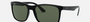 Ray-Ban RB4232 601/71 square sunglasses for men in full rim plastic, with black frame, and dark green lenses. 57mm in lens size, 17mm in bridge size, and 140mm in temple length.