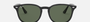 Ray-Ban RB4259 601/71 round sunglasses for unisex in full rim plastic, with black frame, and green lenses. 51mm in lens size, 20mm in bridge size, and 145mm in temple length.