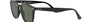 Ray-Ban RB4259 601/71 round sunglasses for unisex in full rim plastic, with black frame, and green lenses. 51mm in lens size, 20mm in bridge size, and 145mm in temple length.