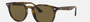 Ray-Ban RB4259 710/73 round sunglasses for unisex in full rim plastic, with light havana frame, and brown lenses. 51mm in lens size, 20mm in bridge size, and 145mm in temple length.